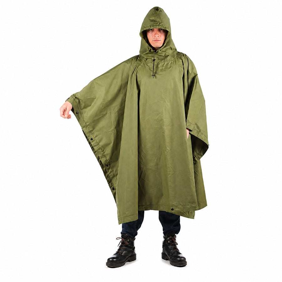 2-in-1 wasserdichter Regenponcho und Zelt mit Tragetasche