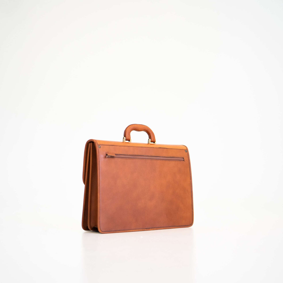 Leder Aktentasche Nr. 99 – Cognac – Produktansicht 4