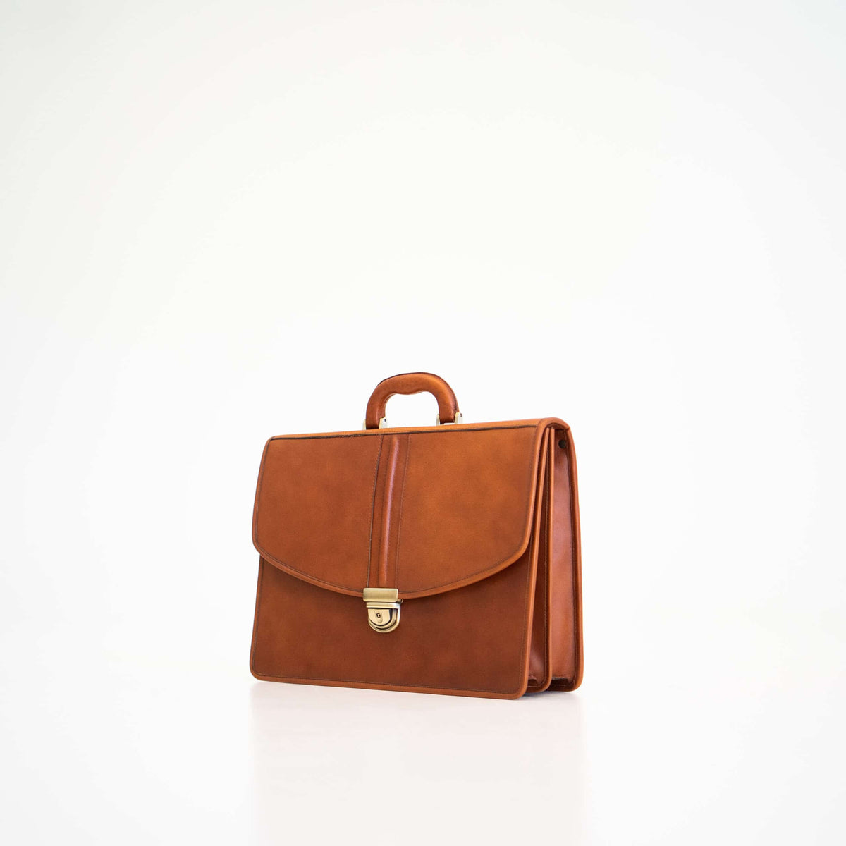 Leder Aktentasche Nr. 99 – Cognac – Produktansicht 2