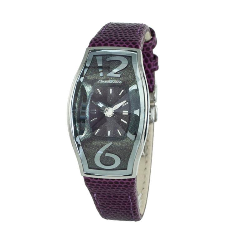 Chronotech FLAT Summer Damenuhr mit lila Armband