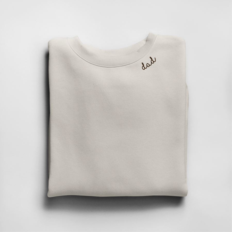 Unisex-Sweatshirt Beebila Dad mit Kragenstickerei