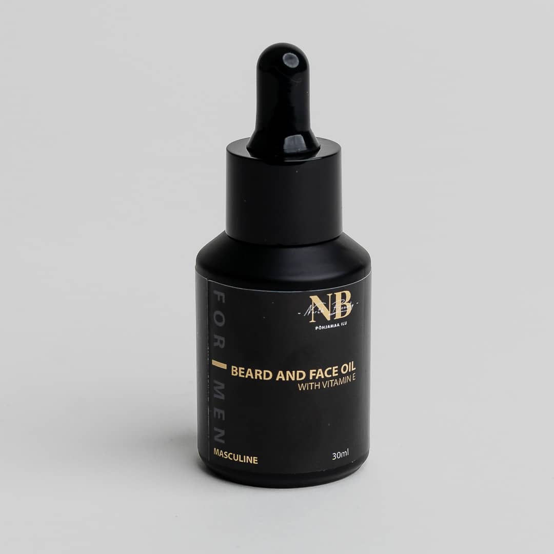 Gesichts- und Bartöl für Herren mit Vitamin E, 30 ml – Detailansicht 1
