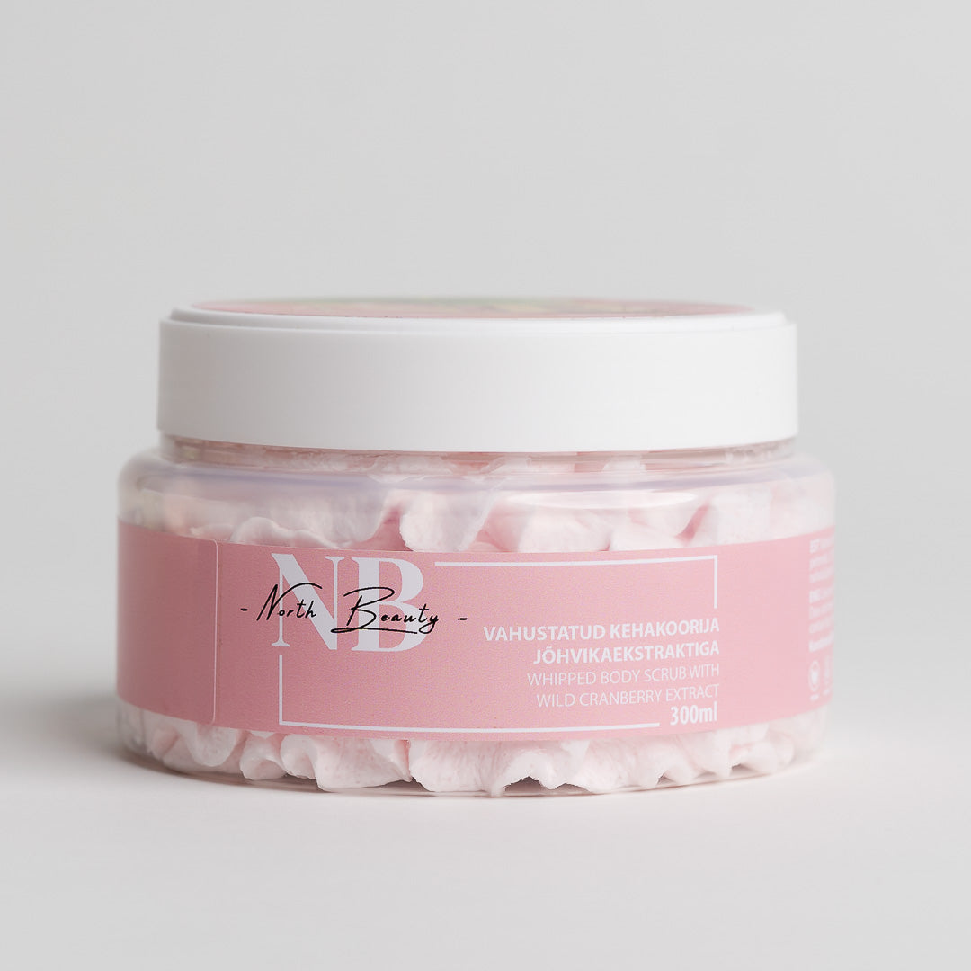 Aufgeschlagenes Körperpeeling mit Cranberry, 300 ml – Detailansicht 1