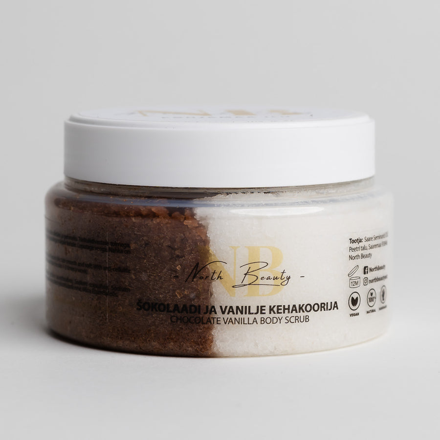 Schokolade und Vanille Körperpeeling, 300 g