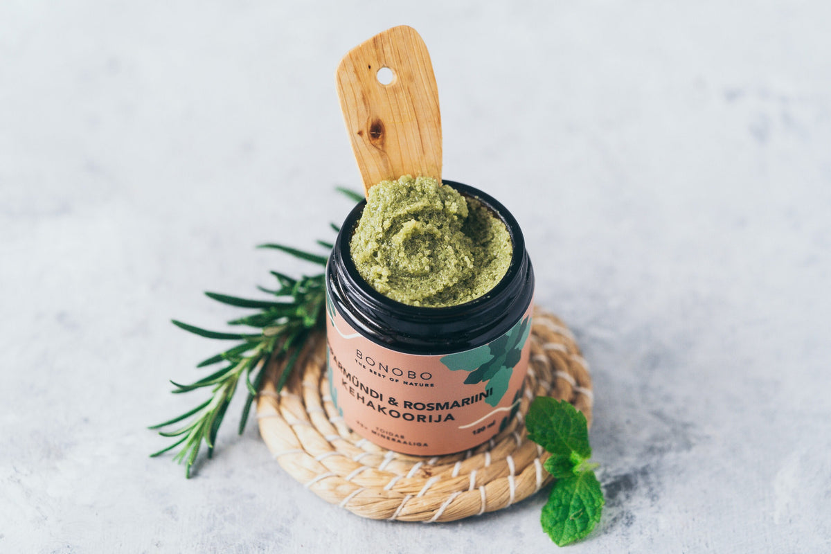Körperpeeling – Pfefferminze und Rosmarin – Produktansicht 3