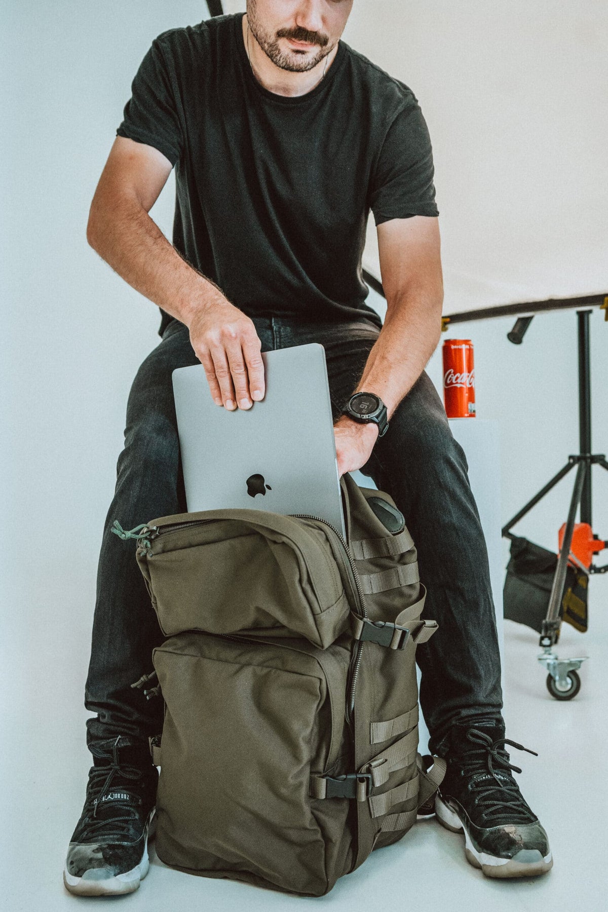 Galvi-Linda Rucksack 039 – Olivgrün – Produktansicht 3