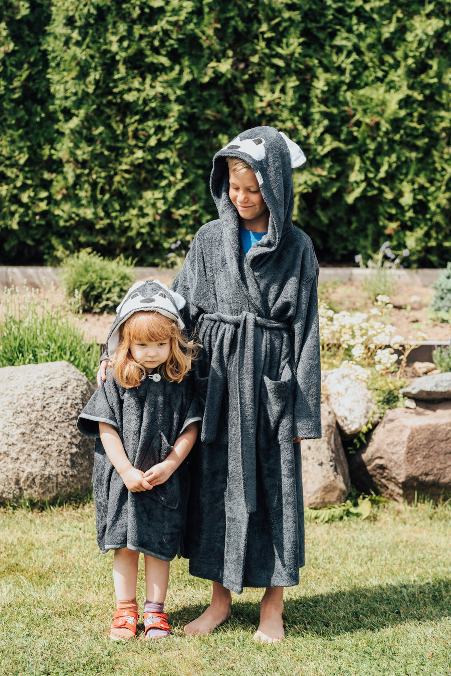 Kurzarm-Poncho WOLF für Kinder, Größe 122-150
