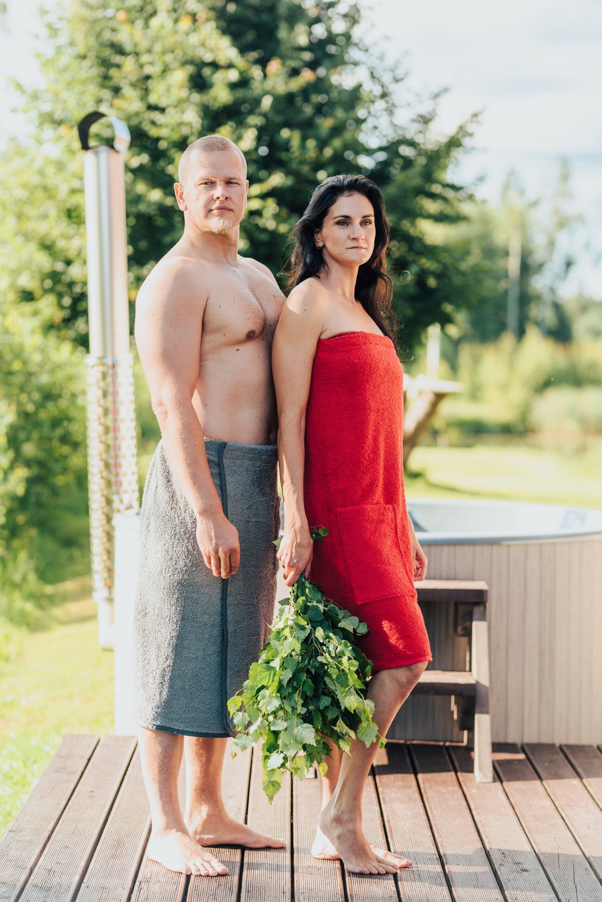 Spa – Wickeltuch für Herren-Baumwoll-Frottee – Produktansicht 4