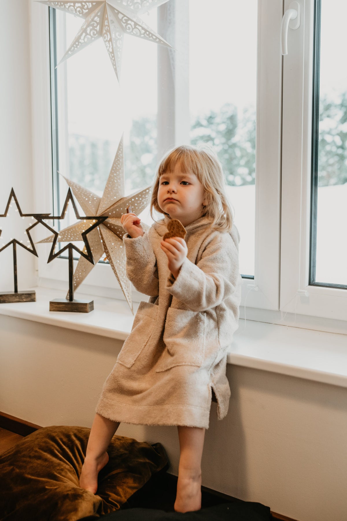 Langarm-Poncho TEDDY für Kleinkinder, Größe 82/86-116