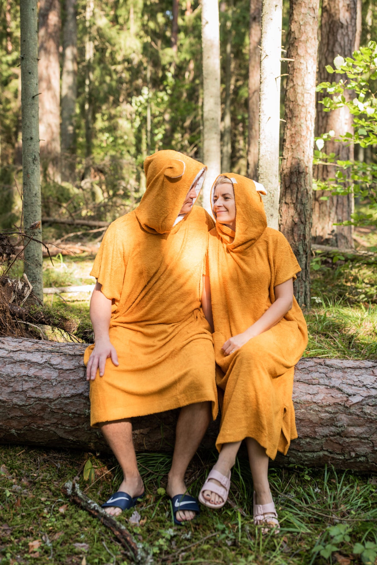 Short-Sleeve Poncho TEDDY for Adults - Bamboo Terry