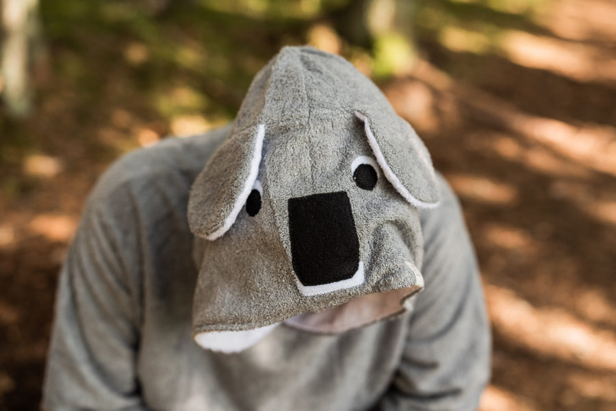 Kurzarm-Poncho KOALA für Erwachsene aus Bambus-Frottee