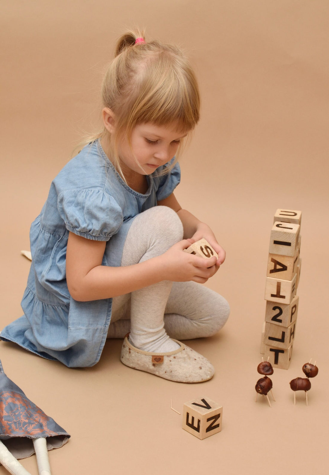 Põnni Kinderhausschuhe – Detailansicht 2