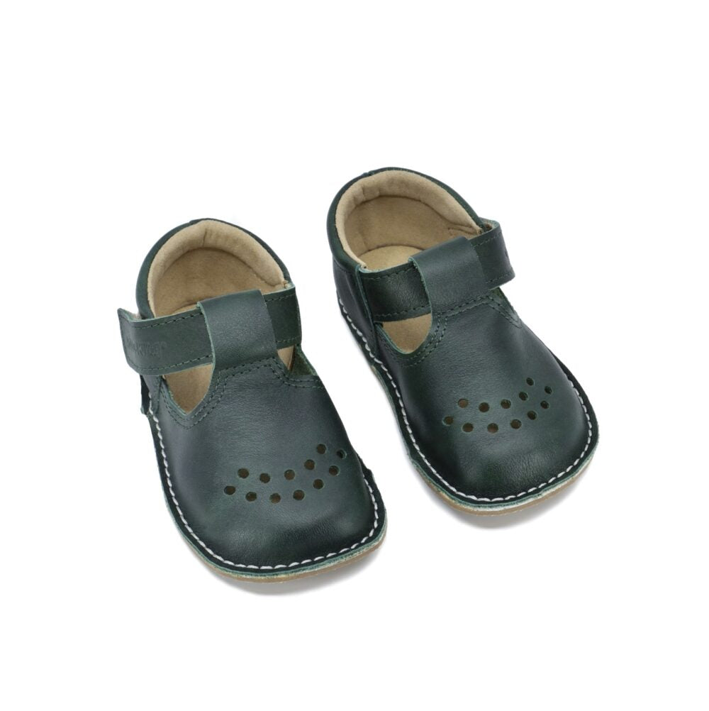 Lusti Kinder – Lederschuhe – Dunkelgrün – Produktansicht 2