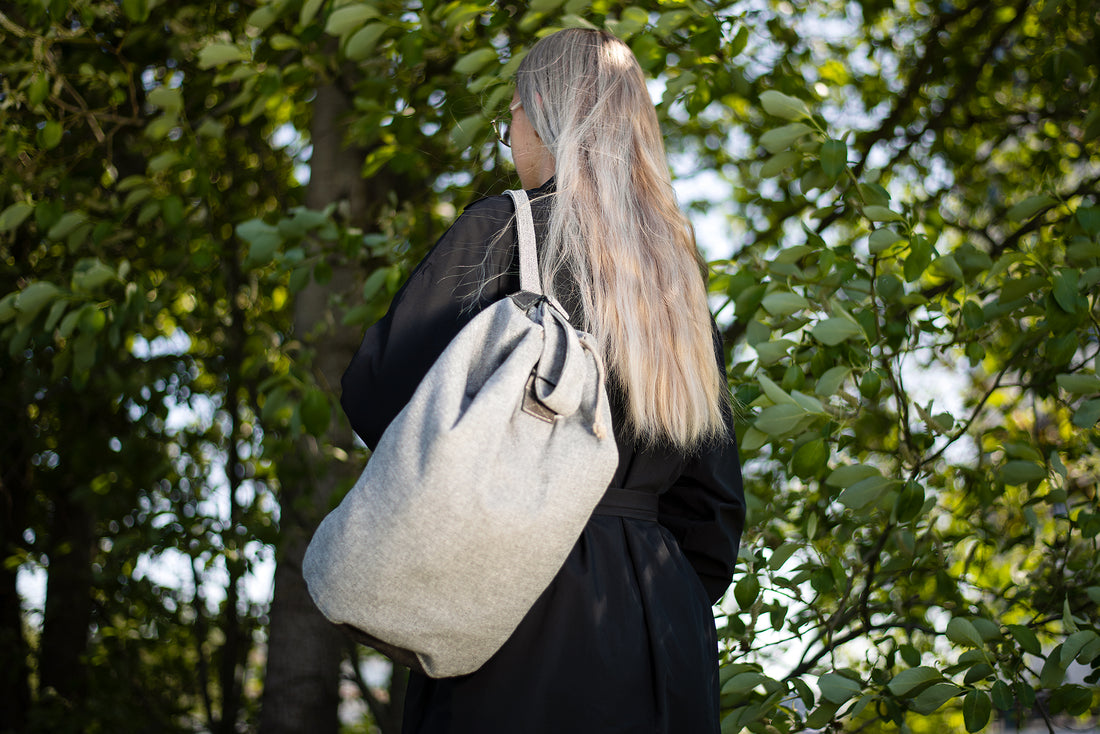 Upcycling-Handtasche Märss – Grün – Detailansicht 3