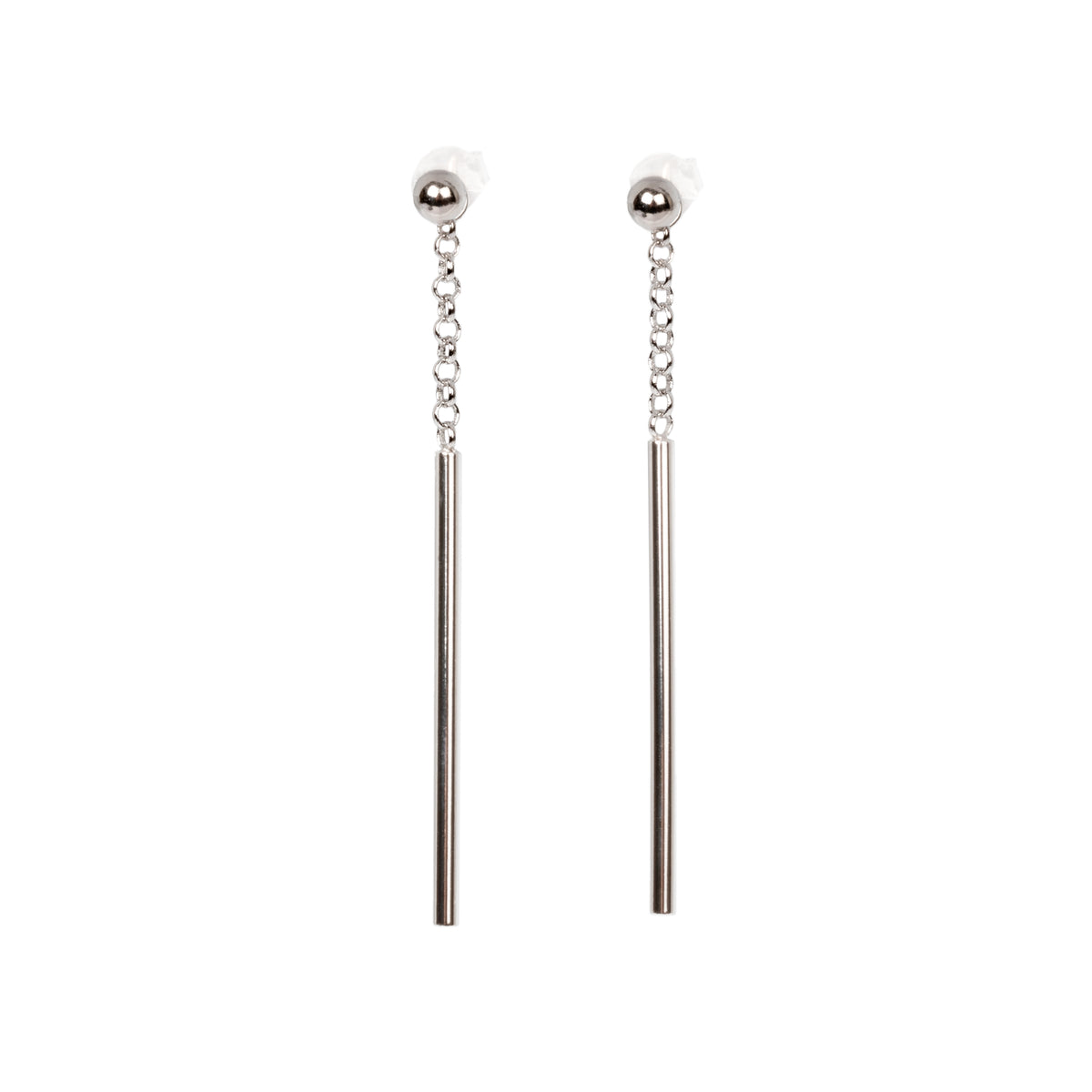 Dots Falling Ohrringe – Roségold und Silber