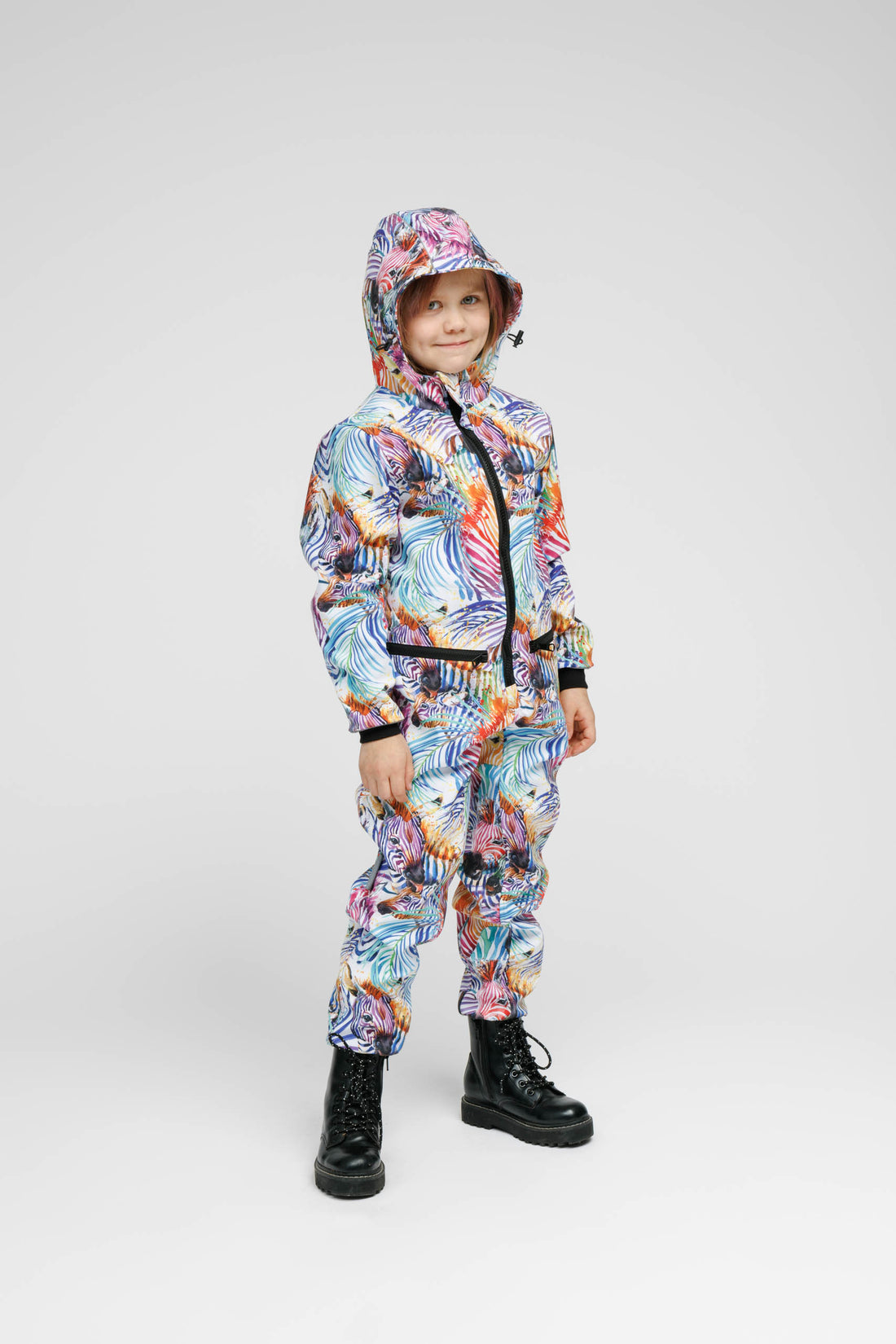 Kinder-Softshell-Overall RAINBOW – Detailansicht 3