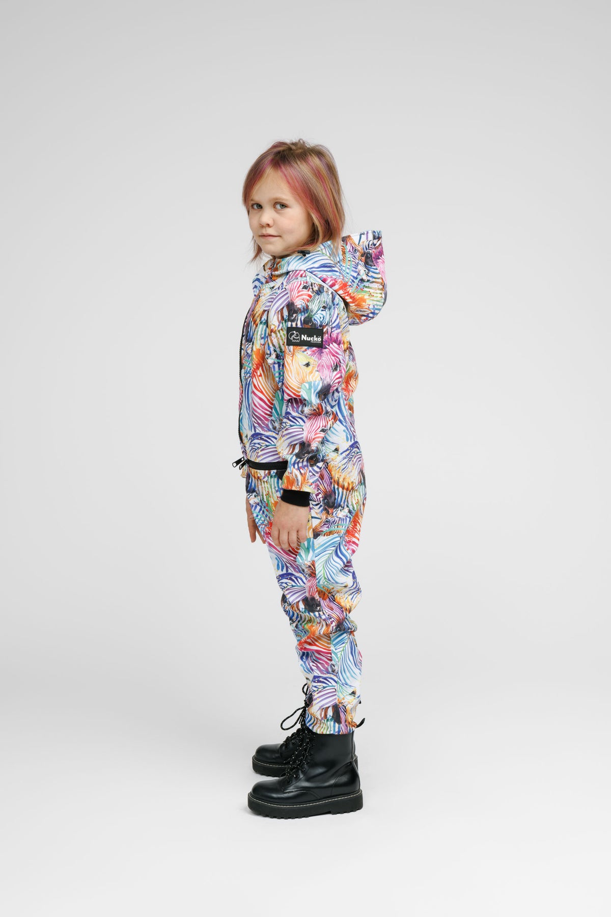Kinder-Softshell-Overall RAINBOW – Produktansicht 3