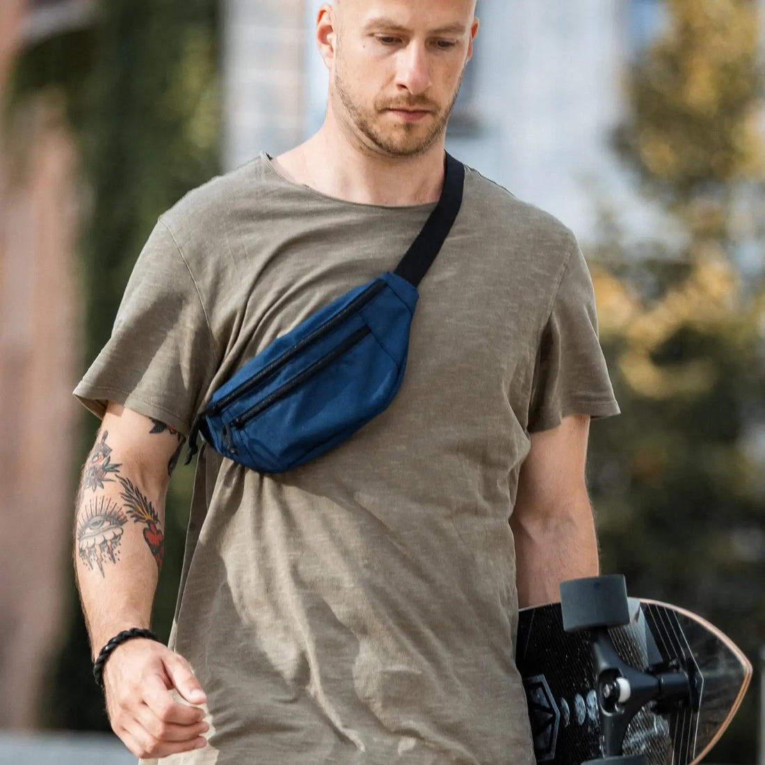 Klassische Bauchtasche – Weiß – Detailansicht 1
