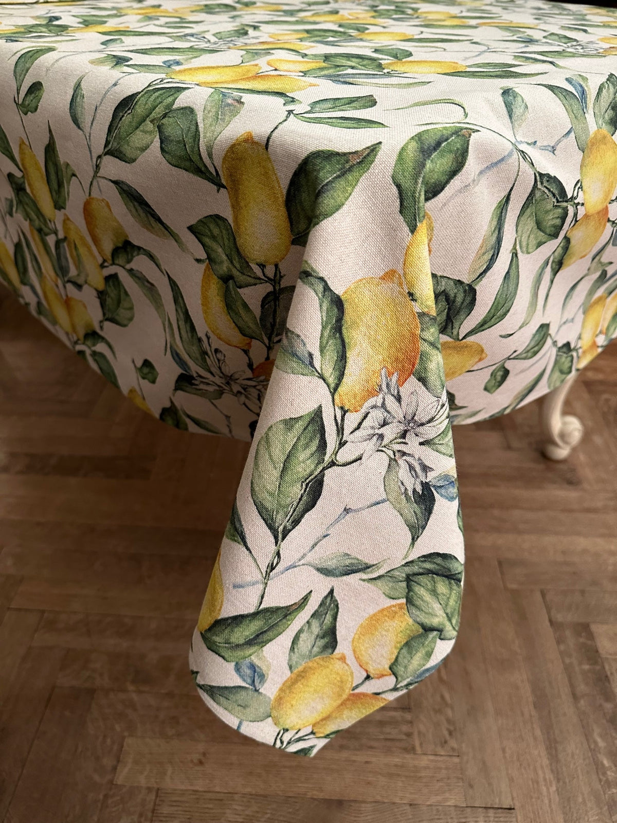 Rechteckige Tischdecke – Lemon Linen