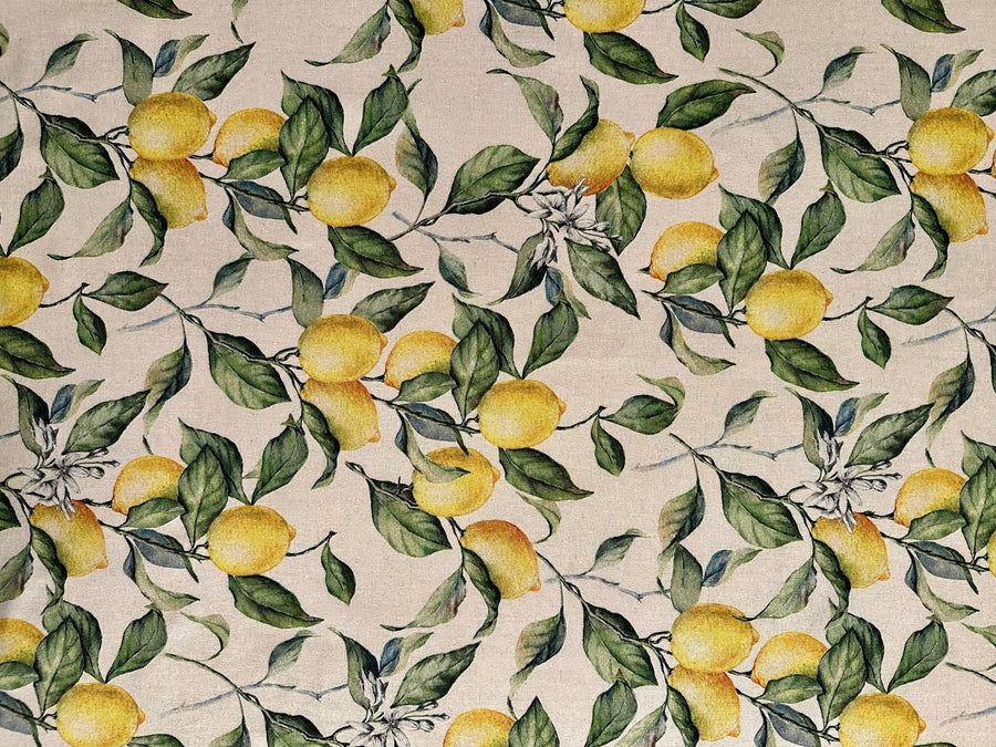 Runde Tischdecke – Lemon Linen