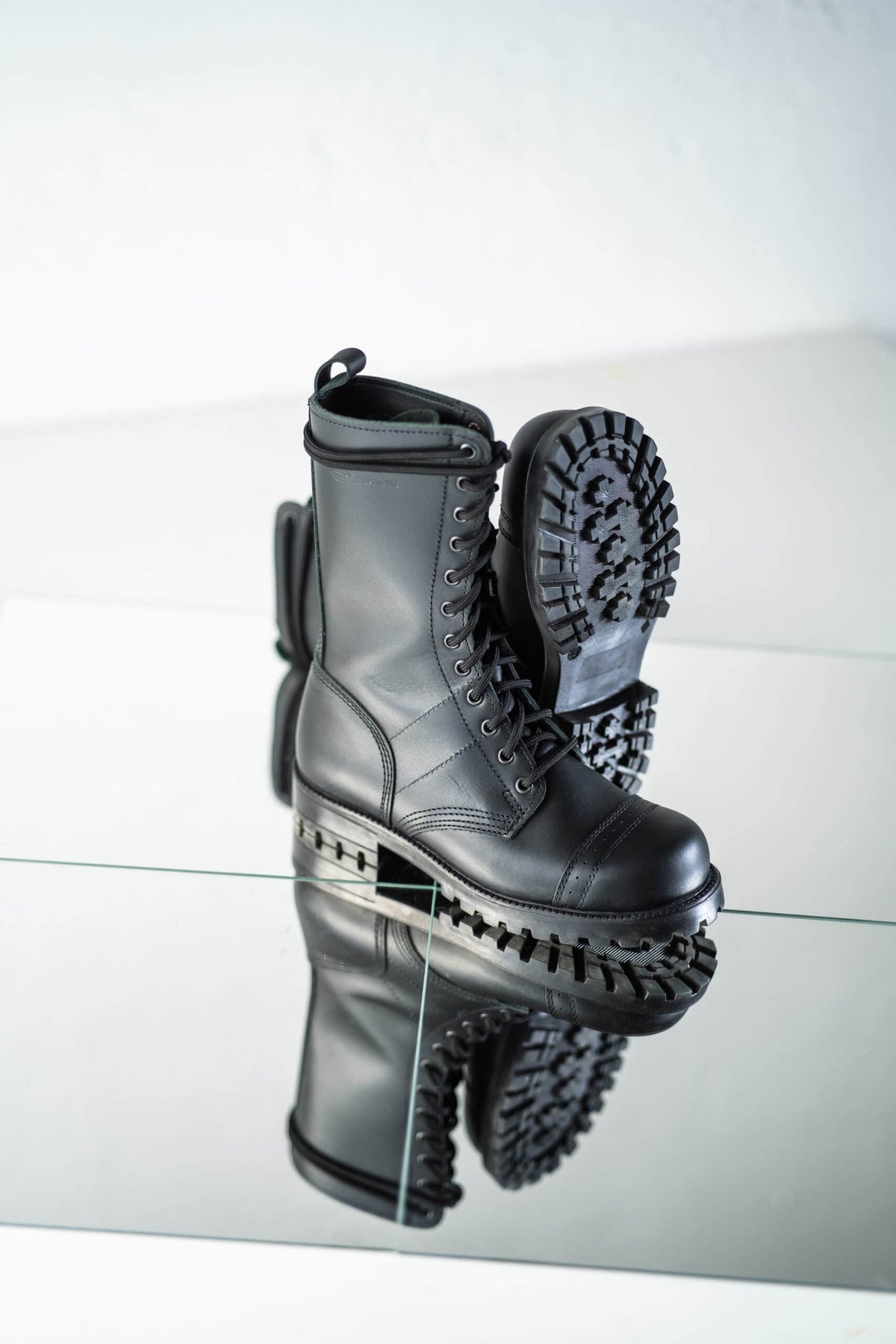 516 Hohe Fliegerstiefel Schwarz – Produktansicht 5