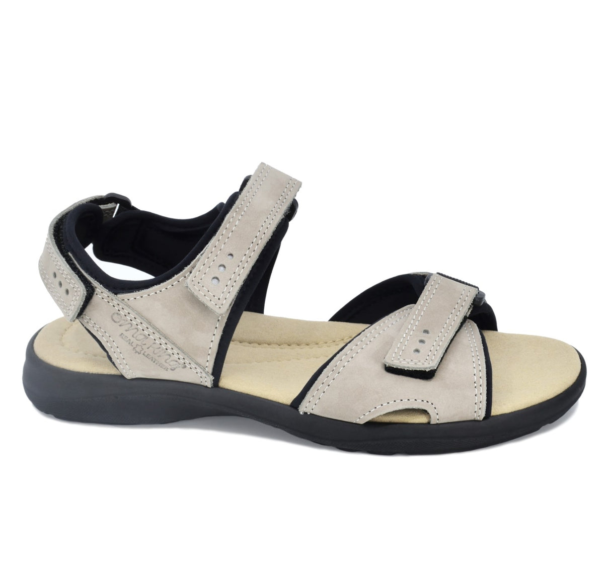 Liiva Damen Leder Sandalen – Grau
