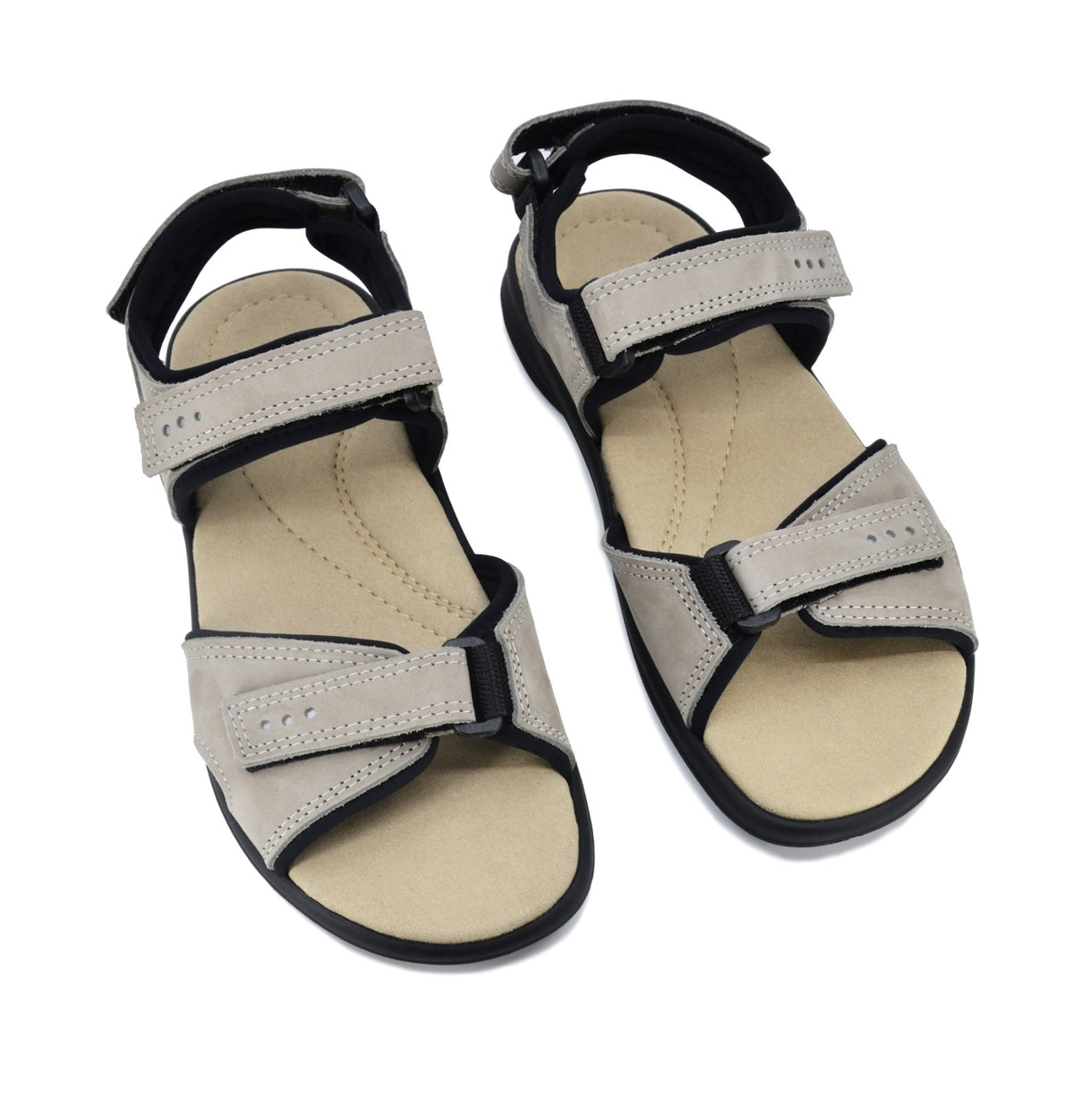 Liiva Damen Leder Sandalen – Grau – Produktansicht 2