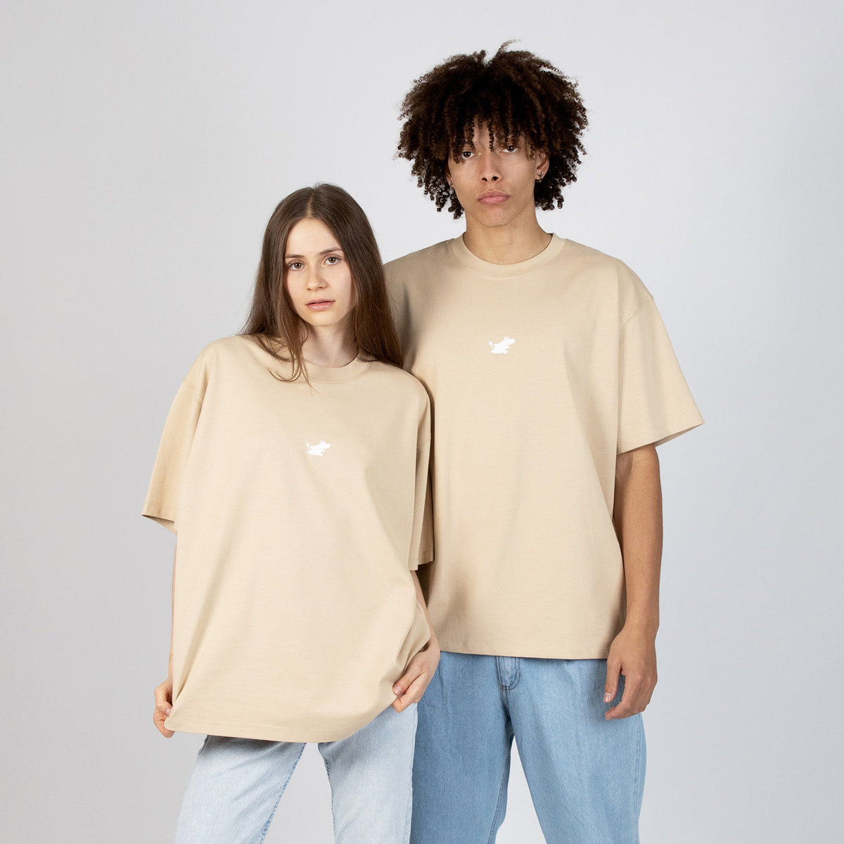 Schweres T-Shirt Moomin Classics – Beige – Produktansicht 3