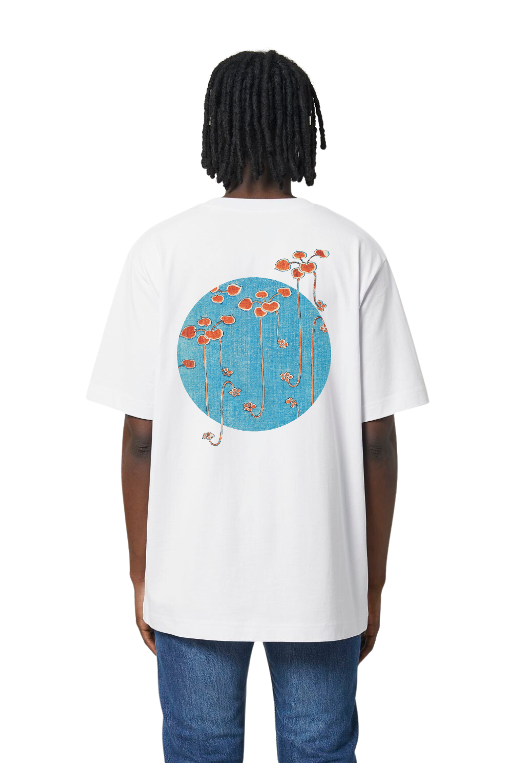 Schweres Premium-T-Shirt "Bijutsu Sekai" von Watanabe Seitei (1893-1896) – Produktansicht 3