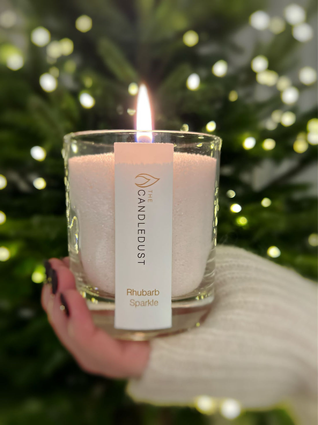 Pulverkerze im Glas – Lemongrass Ginger 160 g – Detailansicht 2