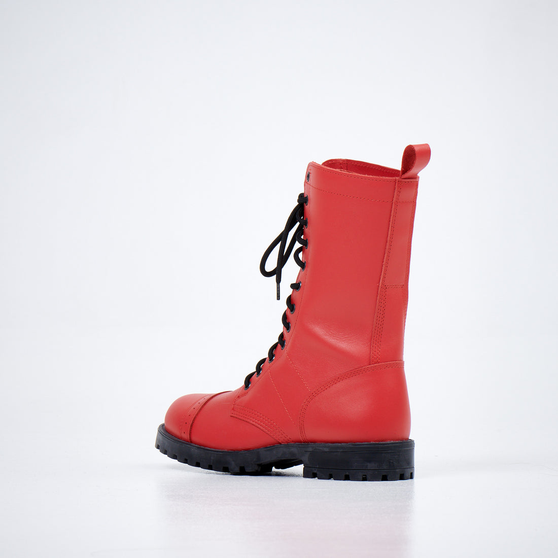 516 Hohe Fliegerstiefel – Rot – Detailansicht 3