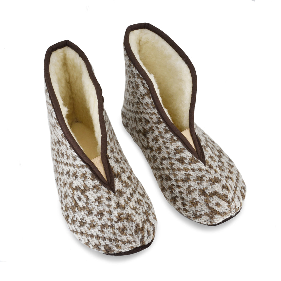 Lammwolle Hausschuhe Trolla – Beige