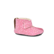 KAKU Kinderhausschuhe – Rosa mit Punkten
