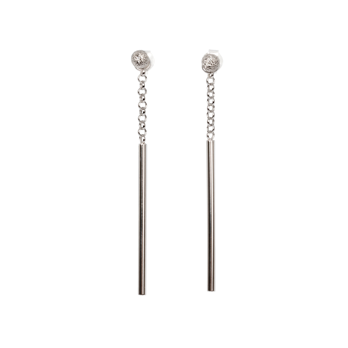 Stardust Falling Ohrringe – Roségold und Silber