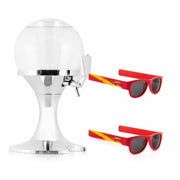 Set Bierkühler-Spender  und 2 Roll-Sonnenbrillen Sunfold Spain Red
