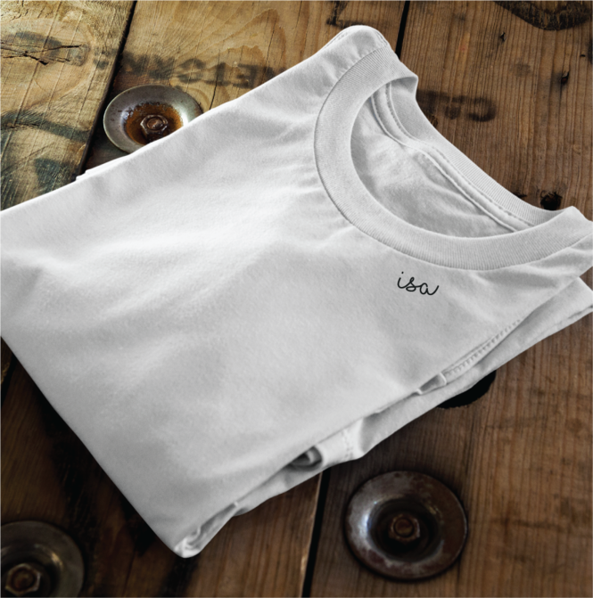 Bio-Baumwoll-T-Shirt mit besticktem Kragen "Isa" (EE) – Detailansicht 1