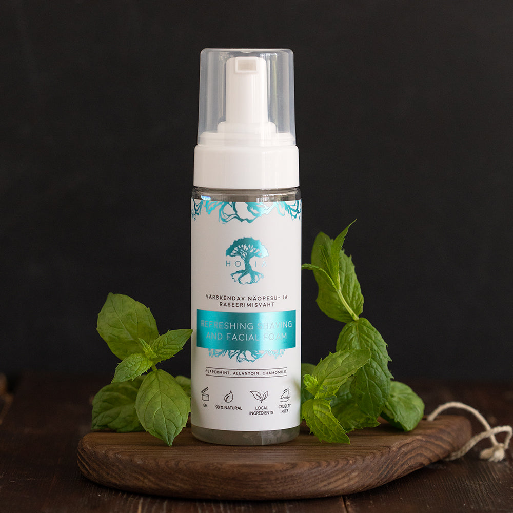 Erfrischender Rasier- und Gesichtsschaum, 150 ml – Detailansicht 1