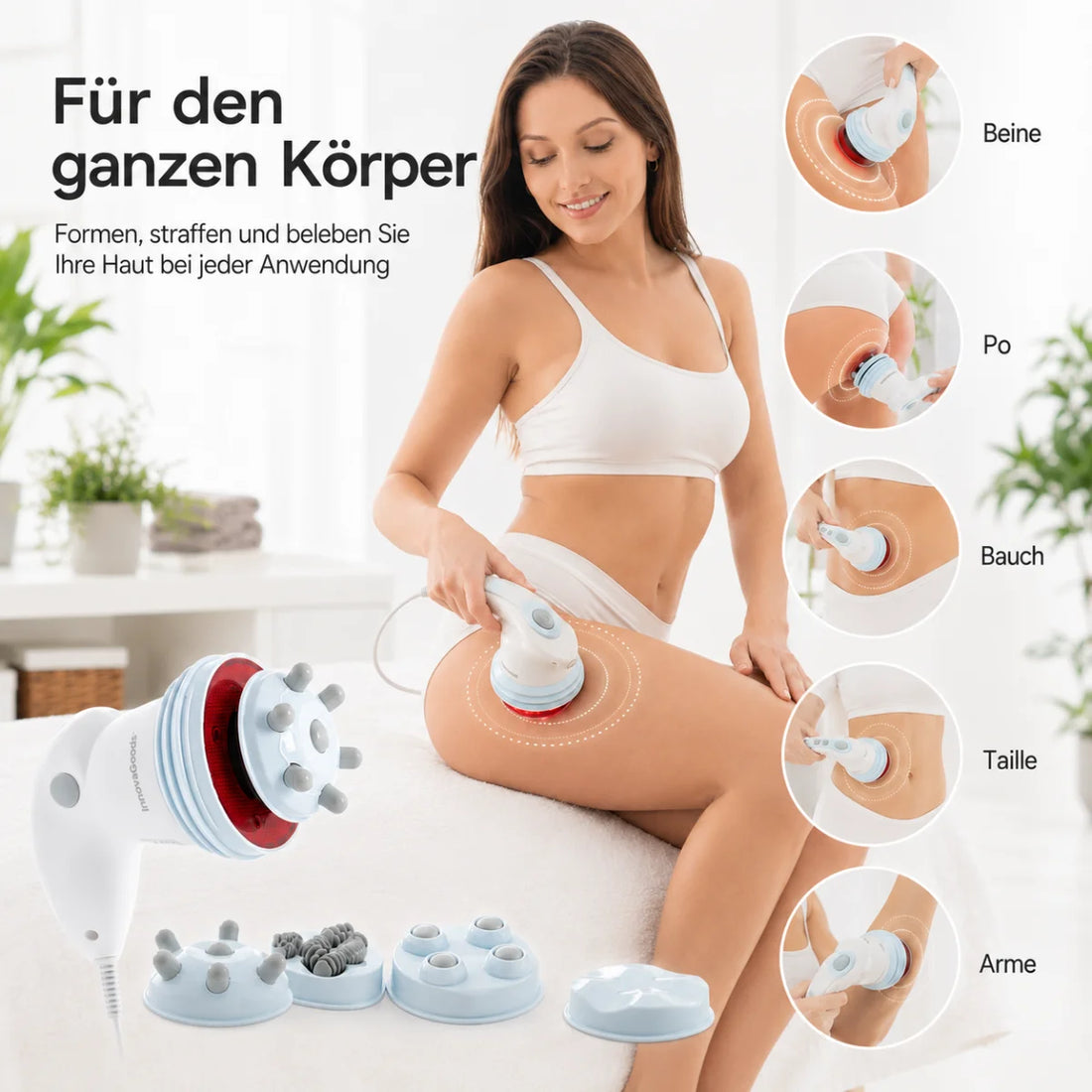 Massagegerät 5 in 1 mit Infrarotwärme – Detailansicht 3