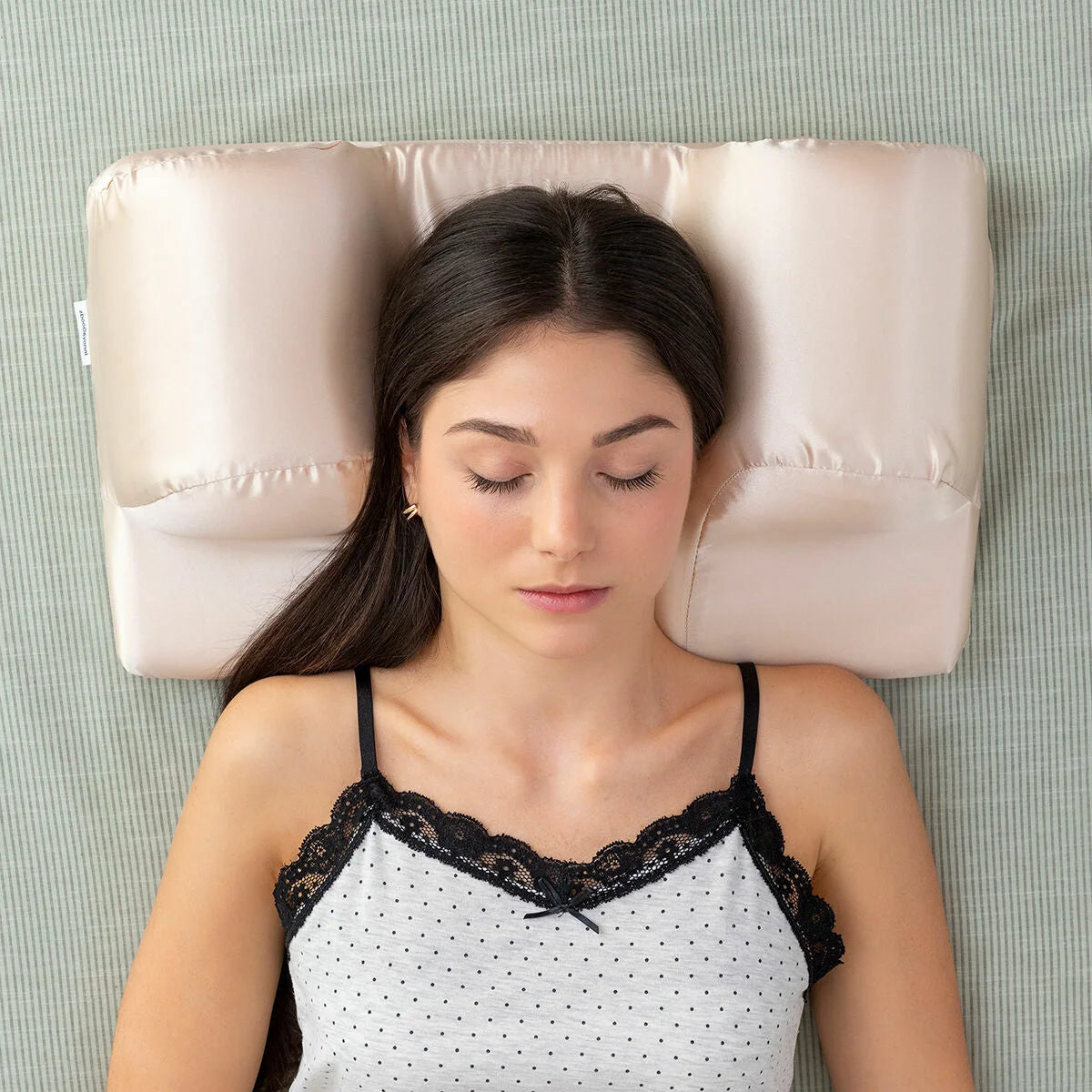 Youthlow ergonomisches Nackenkissen mit Satinbezug – Produktansicht 4