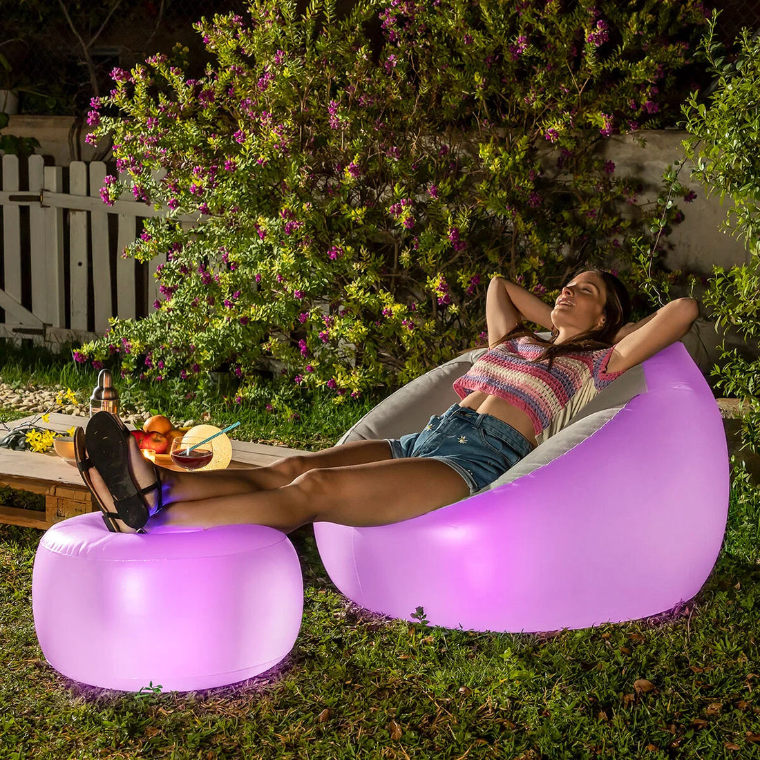 Chight aufblasbarer LED-Sessel mit Fernbedienung – Detailansicht 4