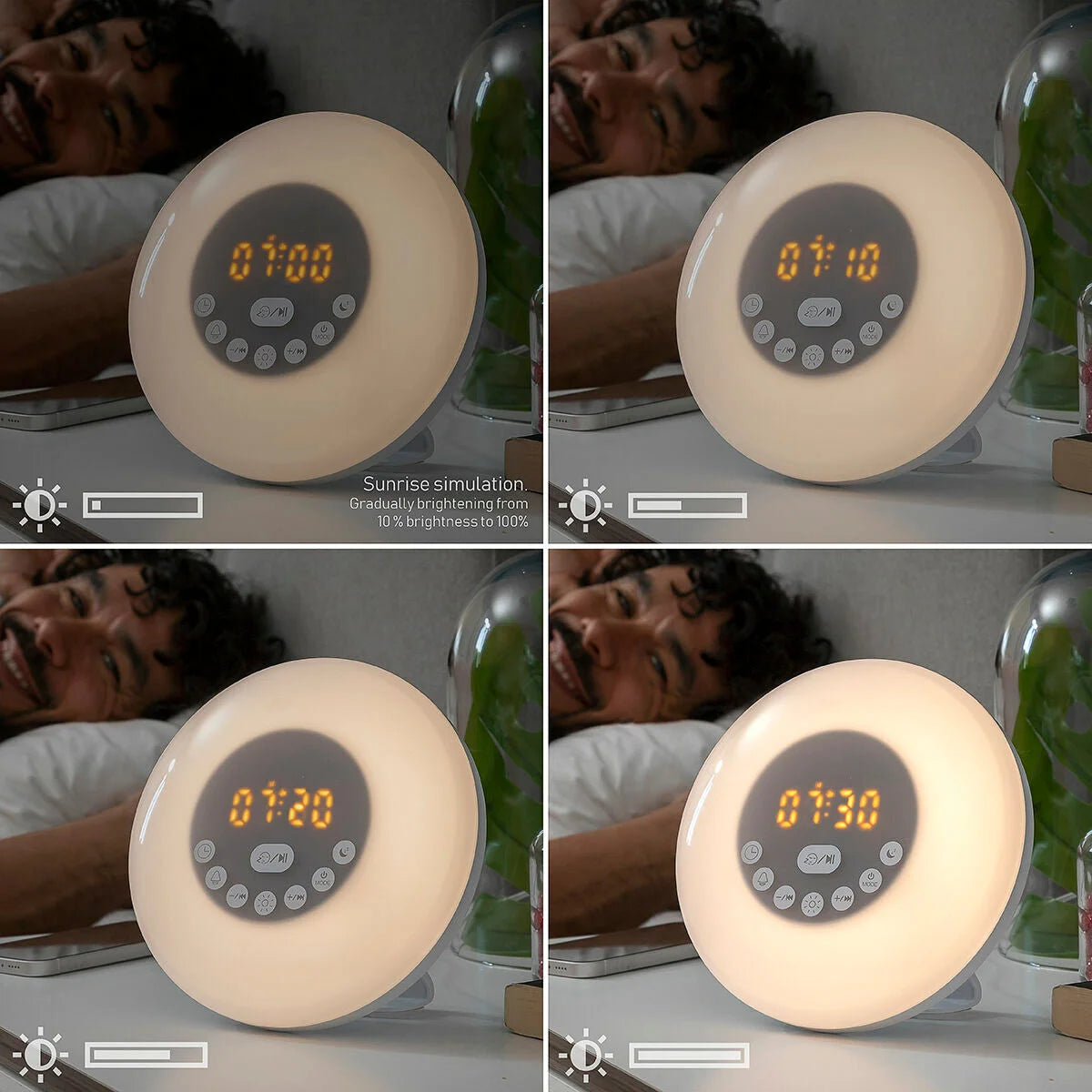Sonnenaufgangswecker Sunrilk mit Lautsprecher – Produktansicht 2
