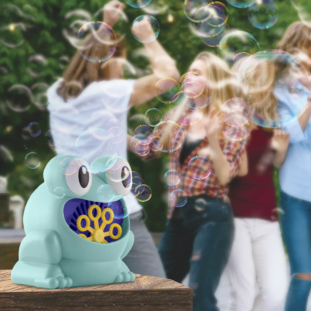 Seifenblasenmaschine Froggly für Kinder – Produktansicht 4