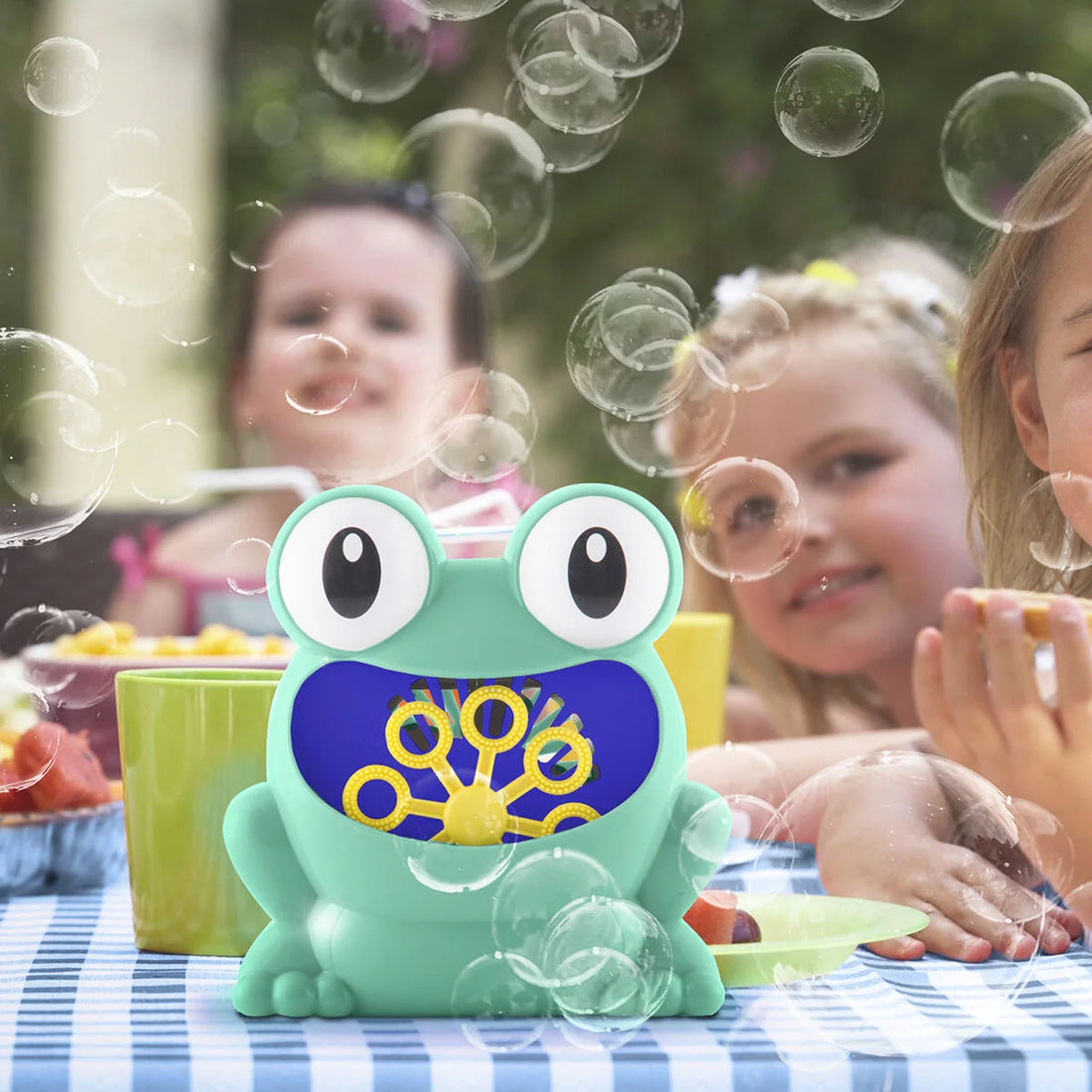 Seifenblasenmaschine Froggly für Kinder – Detailansicht 1