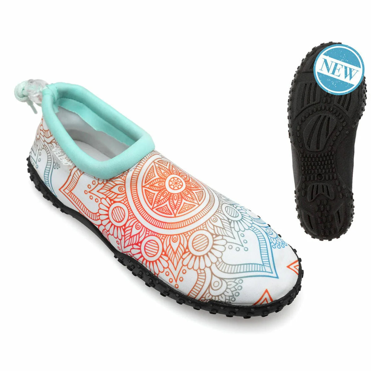 Mandala Neoprenschuhe – Weiß, Unisex – Produktansicht 5