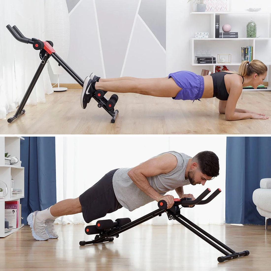 Klappbarer Bauchmuskeltrainer Plawer mit LCD – Detailansicht 4