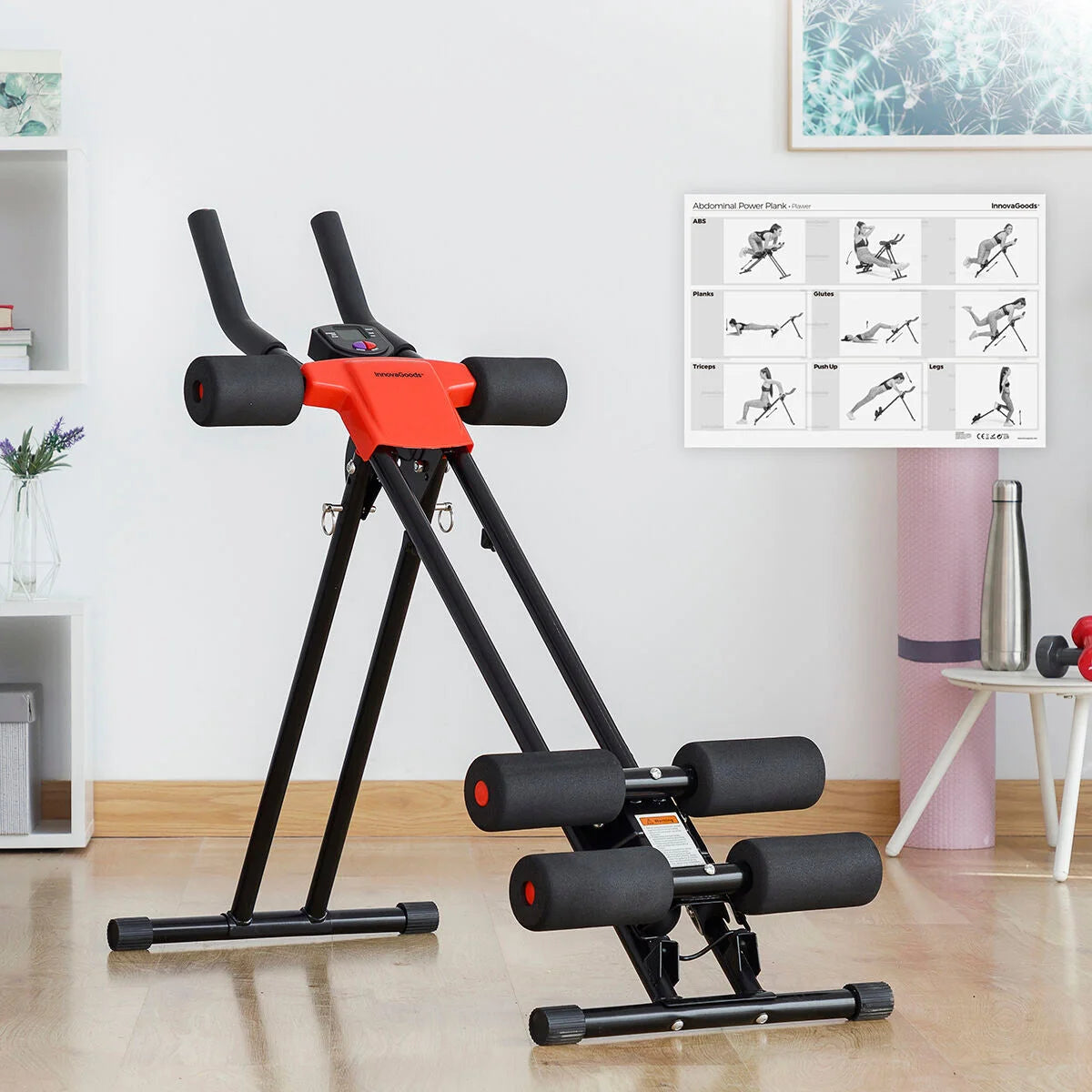 Klappbarer Bauchmuskeltrainer Plawer mit LCD – Produktansicht 2