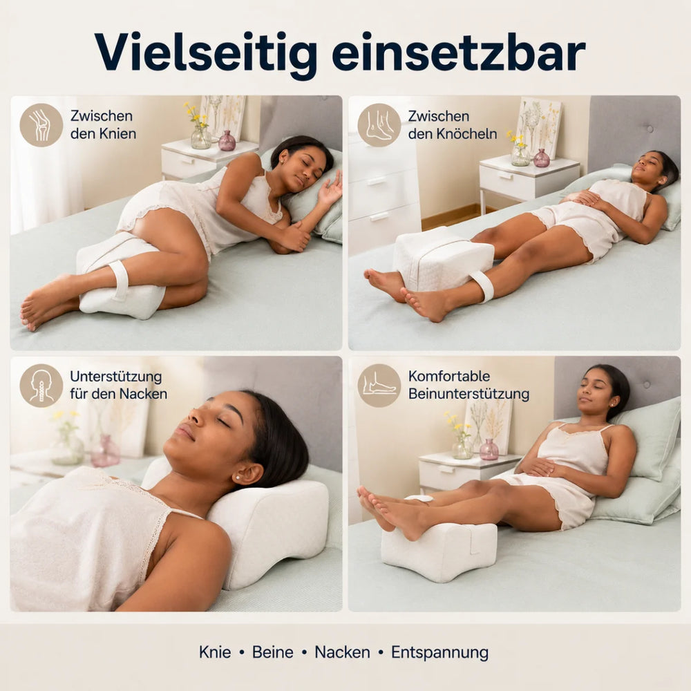 Beinkissen für Seitenschläfer mit Befestigungsband – Detailansicht 4