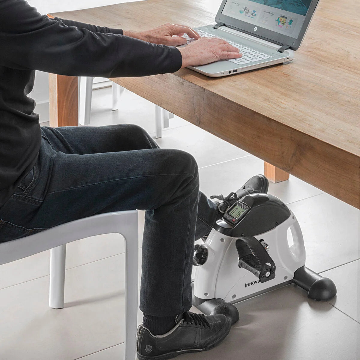 Fipex Arm- und Beinpedaltrainer mit LCD-Anzeige – Produktansicht 2