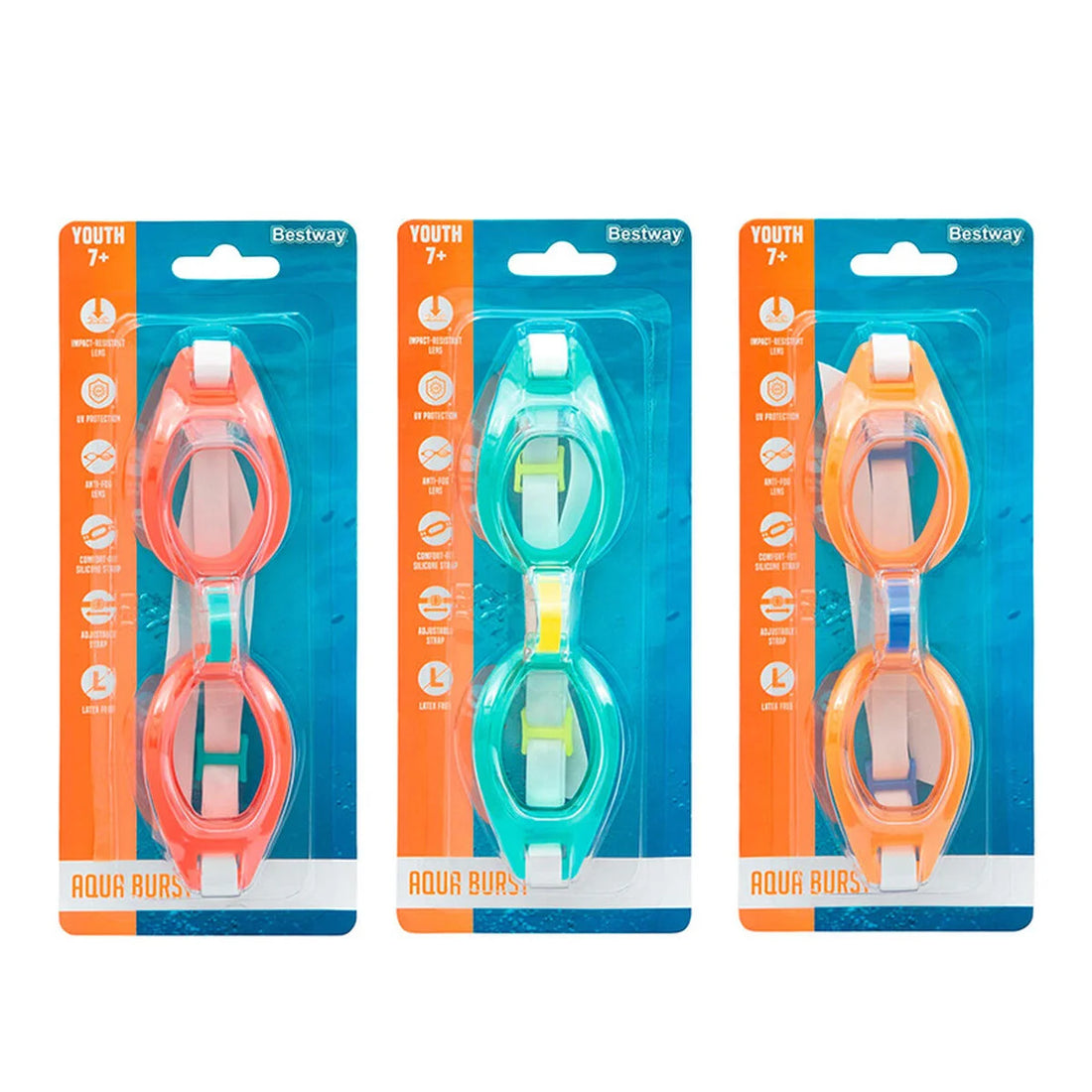 Kinder-Schwimmbrille Bestway Aqua Burst ab 7 – Detailansicht 5