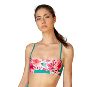 MF SEA Bardot Bikini-Oberteil mit Blumenmuster